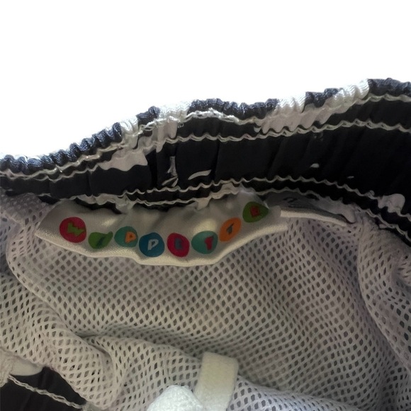 Wippette Boys Navy Blue Wave Swim Trunks |2T - Picture 3 of 4